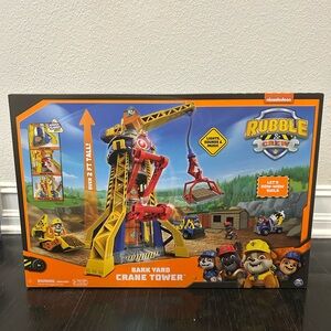PAW Patrol, Rubble & Crew Bark Yard Crane Tower Playset